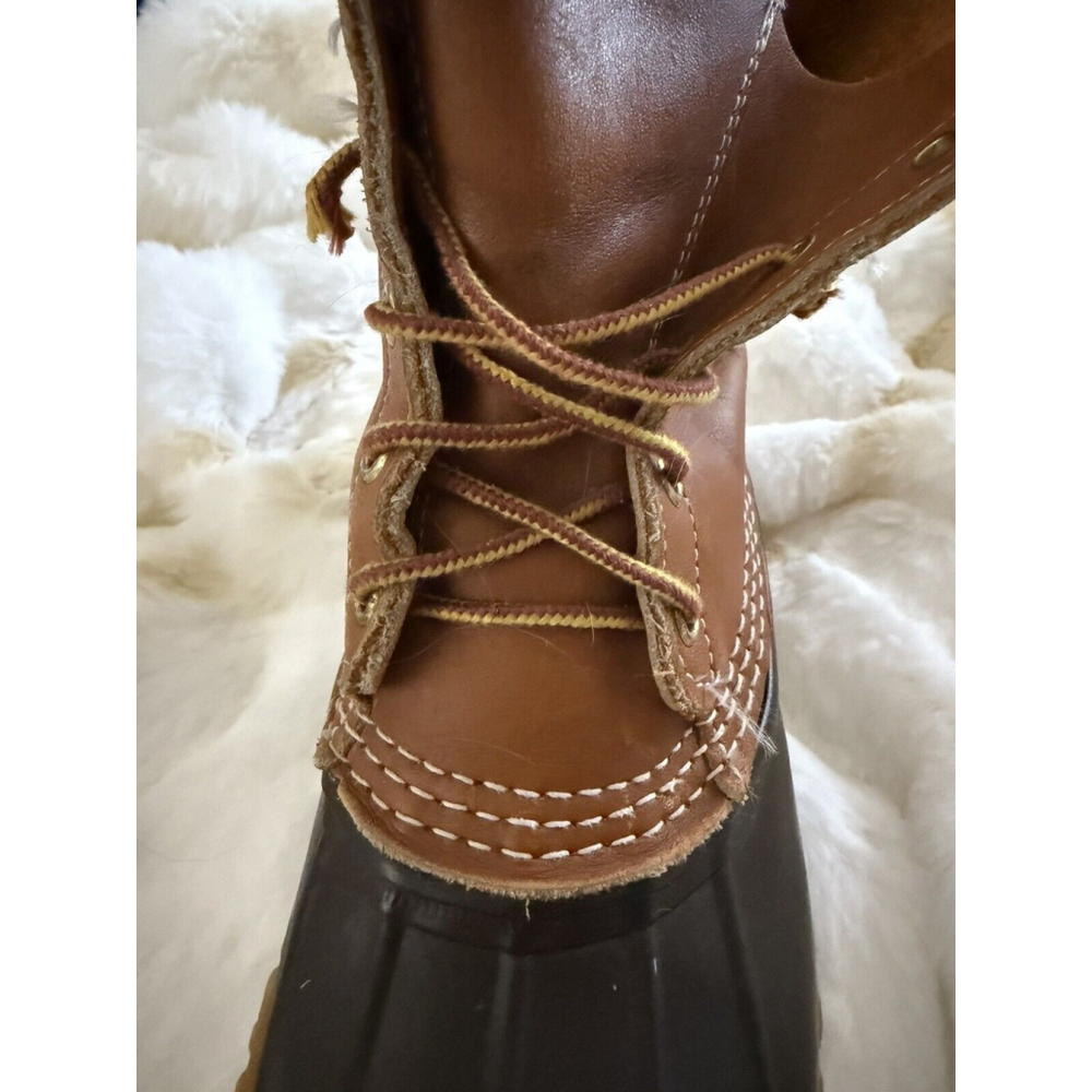 Vtg LL Bean Maine Women’s 8 L Hunting Snow Rain Duck Boots 6” Made In USA - Picture 12 of 13